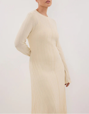 Aria Ribbed Midi Dress