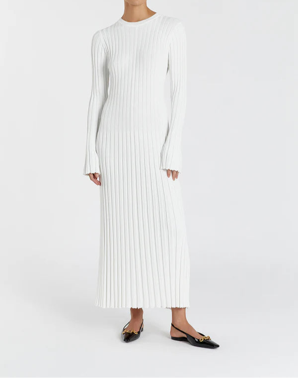 Elegant Long Sleeve Midi Dress